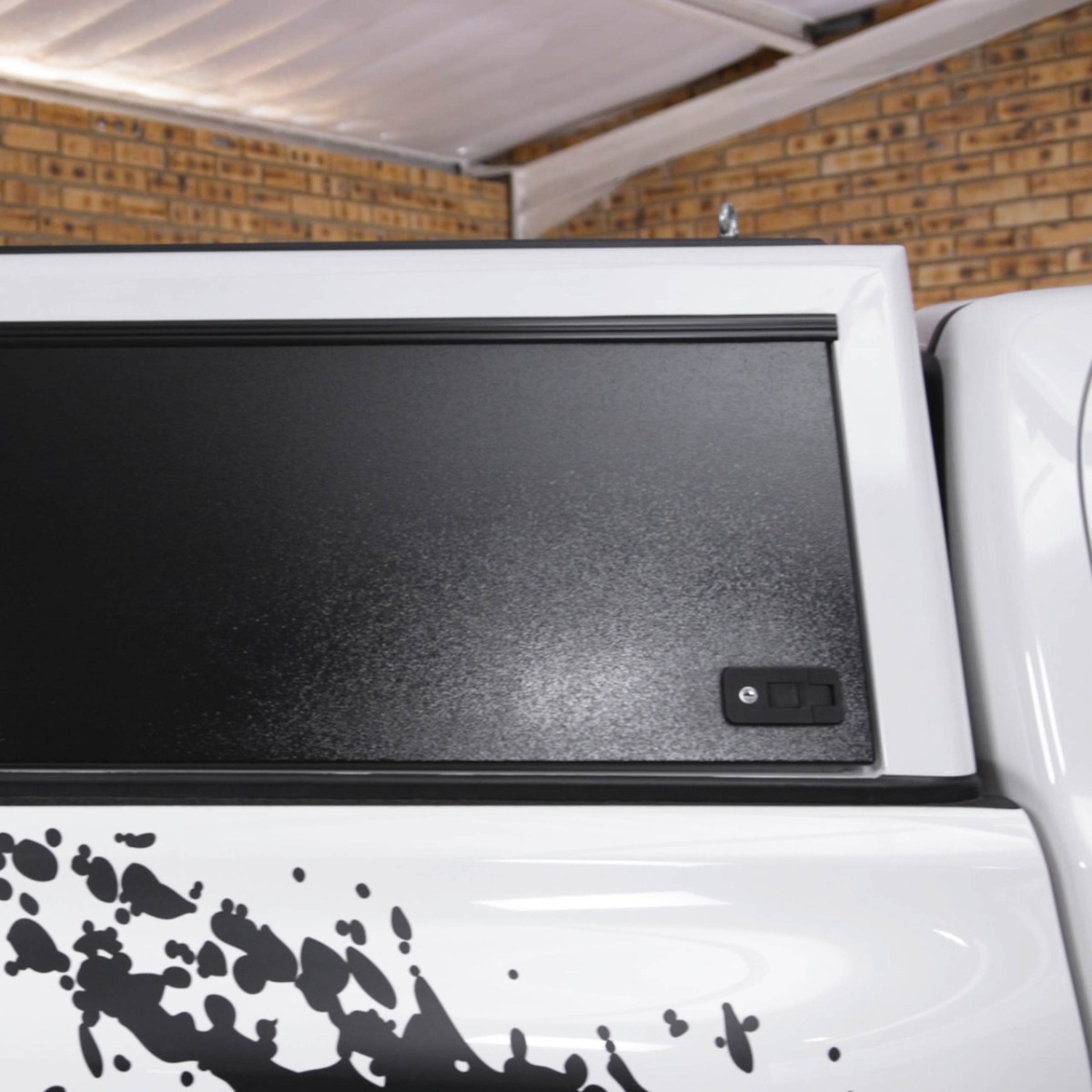Bushtech Verdeck Toyota Land Cruiser 79-Doppelkabine-Aluminium-Trittbrett-Nicht isoliert-mit LED-Licht-Dunkelgrau-Schwarz – Bild 5