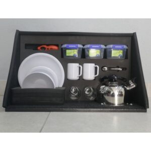 Bushtech Schrank - mit Teppichboden - Typ 7-Kücheneinsatz-25 cm