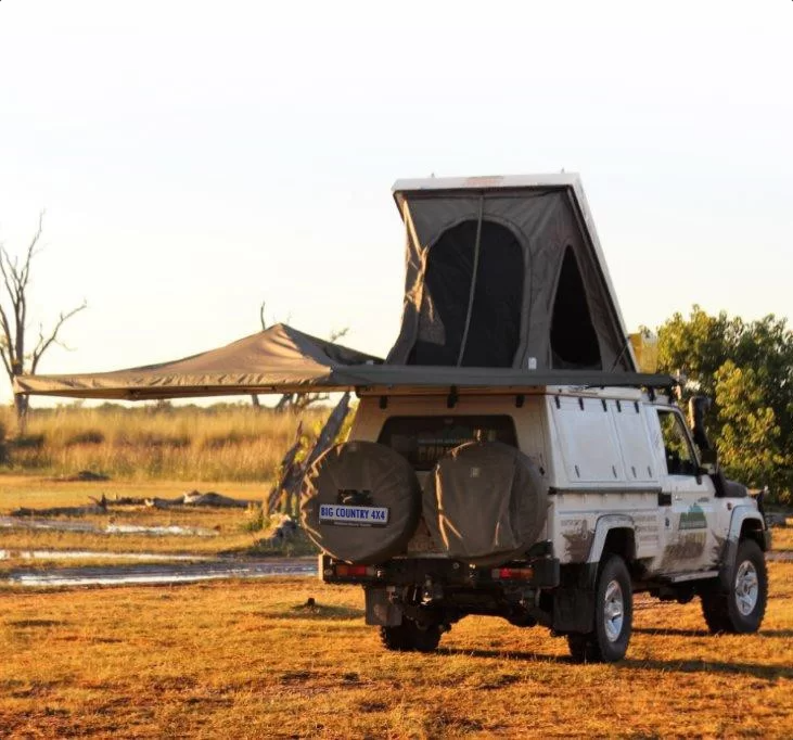 Bushtech Verdeck Ford Ranger (2023 - heute)-Extra Cab-Glattes Aluminium-Isoliert-Kein LED Licht-Dunkel Grau-Dunkel Grau