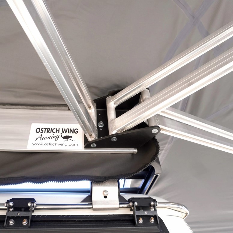 Bushtech Verdeck Ford Ranger (2023 - heute)-Extra Cab-Glattes Aluminium-Isoliert-Kein LED Licht-Dunkel Grau-Dunkel Grau – Bild 9