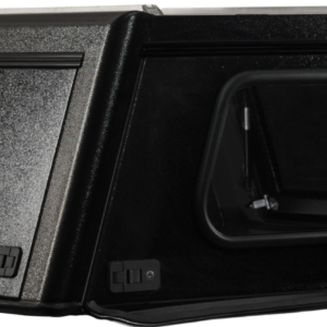 Bushtech Verdeck Land Rover Defender 130 Doppelkabine-Glattes Aluminium-Isoliert-mit LED-Licht-Dunkelgrau-Dunkelgrau