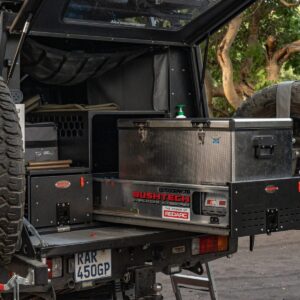 Bushtech Schubladensystem - Toyota Landcruiser 79-Doppelkabine-Links-Energiekette