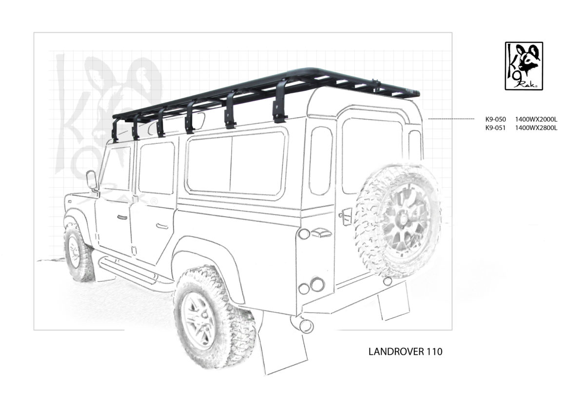 Eezi-Awn K9 Überdachung Land Rover Defender 110-1400 x 2000 mm – Bild 2