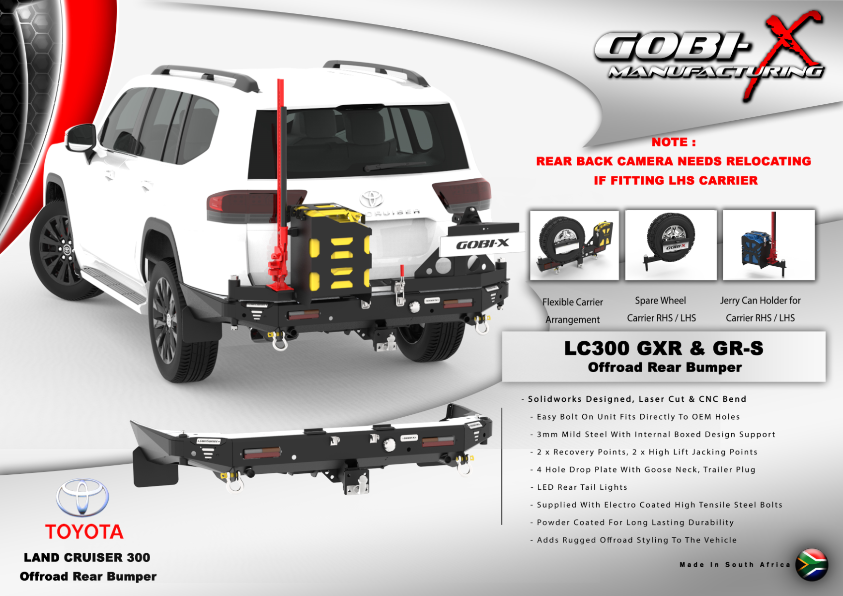 Gobi-X Heckstossstange Toyota Land Cruiser 300-Serie (2023-heute) – Bild 3