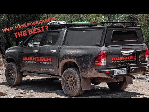 Bushtech Verdeck Toyota Land Cruiser 79-Doppelkabine-Glattes Aluminium-Nicht isoliert-mit LED-Licht-Dunkelgrau-Schwarz – Bild 16