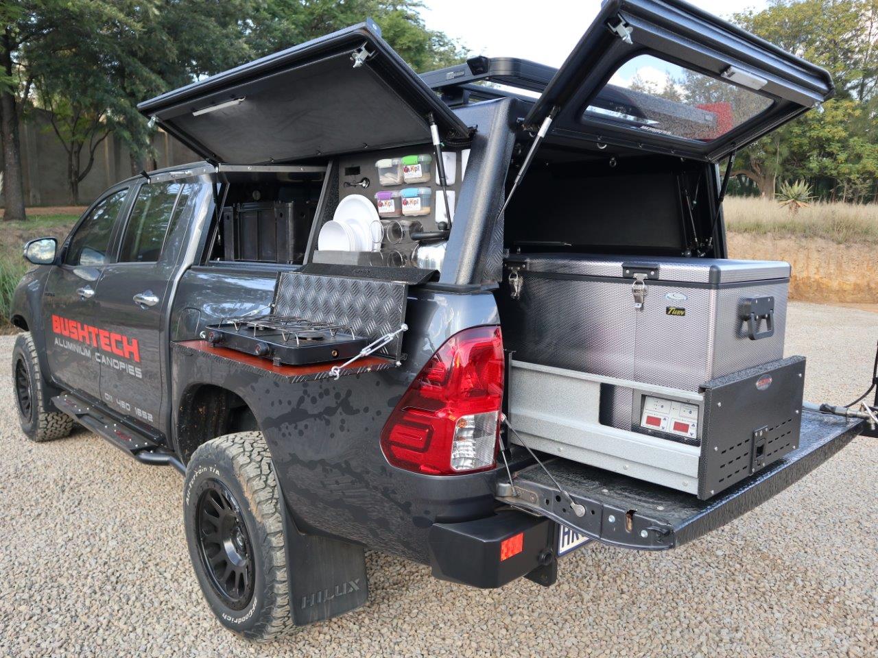 Bushtech Schubladensystem - Ford Ranger (2023 - heute)-Links-Doppelkabine-Keine Energiekette