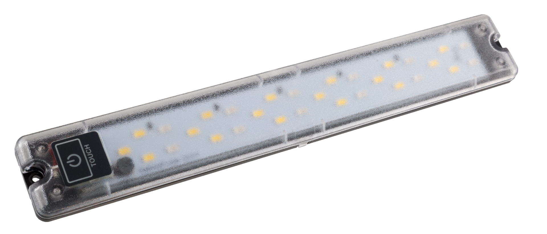 National Luna 18 + 12 LED Zweifarben-Tastleuchte Weiss/Rot