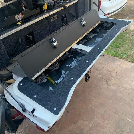 Huracan Fabrication Land Cruiser 100 Serie Heckklappenablage Mod-Marine Carpet