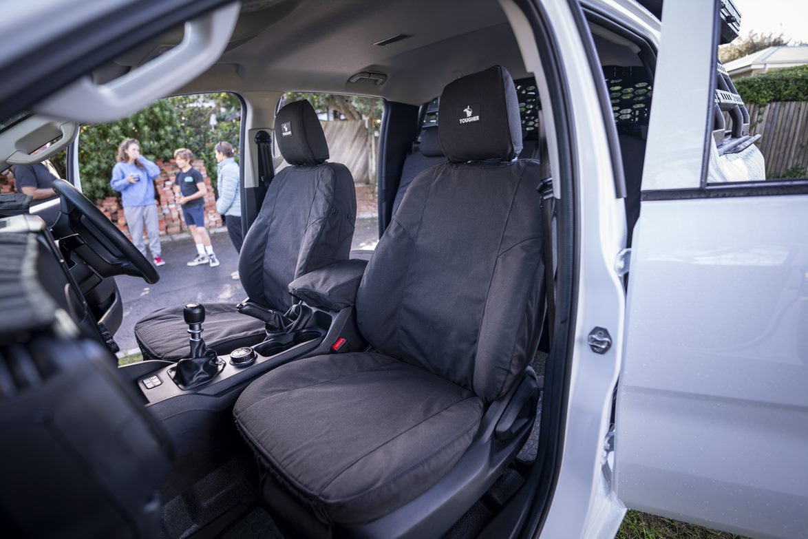 Tougher Front Seat Cover Kit Ford Ranger (2023 - heute)-Charcoal