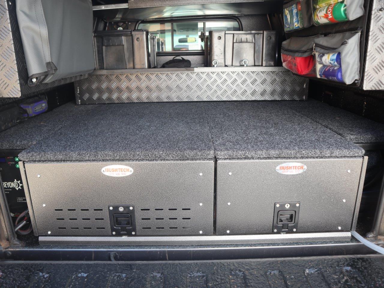 Bushtech Schubladensystem - Ford Ranger (2023 - heute)-Links-Doppelkabine-Keine Energiekette – Bild 2